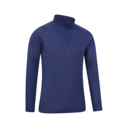Mountain Warehouse Mens Talus Zip Neck Long-Sleeved Thermal Top - 4XL, Dark Blue