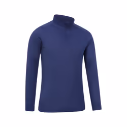 Mountain Warehouse Mens Talus Zip Neck Long-Sleeved Thermal Top - XXS, Dark Blue