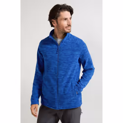 Mountain Warehouse Mens Snowdon II Full Zip Fleece Jacket - L, Cobalt Blue