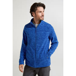 Mountain Warehouse Mens Snowdon II Full Zip Fleece Jacket - 3XL, Cobalt Blue
