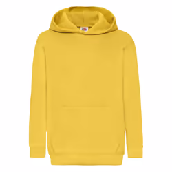 Fruit of the Loom Childrens/Kids Classic Hooded Sweatshirt - 12-13 Years, Sunflower