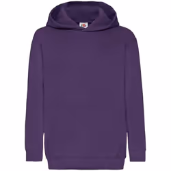Fruit of the Loom Childrens/Kids Classic Hooded Sweatshirt - 5-6 Years, Purple