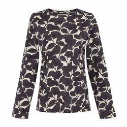 Regatta Womens/Ladies Orla Kiely Birdy Long-Sleeved Winter T-Shirt - 10 UK, Grey