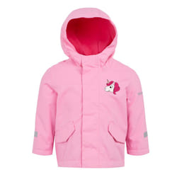 Regatta Childrens/Kids Luna The Unicorn Waterproof Jacket - 5-6 Years, Sweet Pink