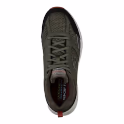 Skechers Mens Oak Canyon Verketta Leather Trainers - 11 UK, Olive/Black