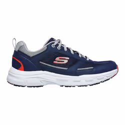 Skechers Mens Oak Canyon Verketta Leather Trainers - 6 UK, Navy/Grey