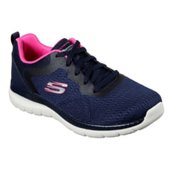 Skechers Womens/Ladies Bountiful Quick Path Plain Trainers - 3 UK, Navy/Hot Pink