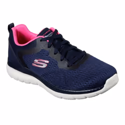 Skechers Womens/Ladies Bountiful Quick Path Plain Trainers - 4 UK, Navy/Hot Pink