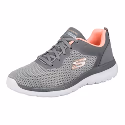 Skechers Womens/Ladies Bountiful Quick Path Plain Trainers - 5 UK, Grey/Coral
