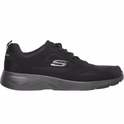 Skechers Mens Dynamight 2.0 Action Leather Memory Foam Lace Up Trainers - 8 UK, Black