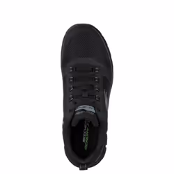 Skechers Mens Track Knockhill Action Leather Trainers - 11 UK, Black