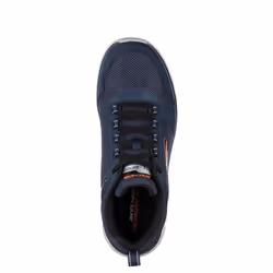 Skechers Mens Track Knockhill Action Leather Trainers - 10 UK, Navy/Orange