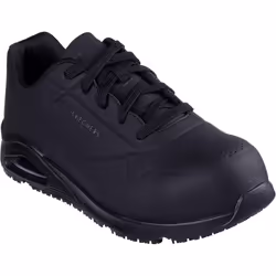 Skechers Mens Uno SR- Doltin Safety Trainers - 10 UK, Black