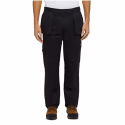Dickies Mens Everyday Holster Pocket Work Trousers - 32R, Black