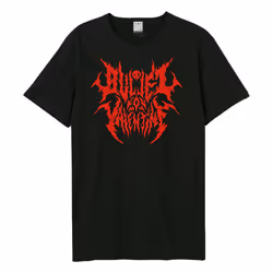 Amplified Unisex Adult Black Metal Font Bullet For My Valentine T-Shirt - XS, Black