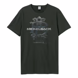 Amplified Unisex Adult Dark Horse Nickelback T-Shirt - S, Charcoal