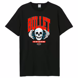 Amplified Unisex Adult Electric Skull Bullet For My Valentine T-Shirt - XS, Black