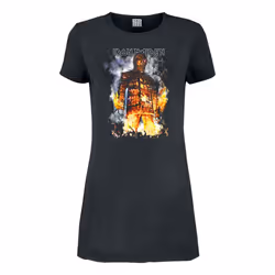 Amplified Womens/Ladies The Wicker Man Iron Maiden T-Shirt Dress - M, Charcoal
