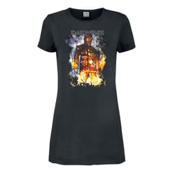 Amplified Womens/Ladies The Wicker Man Iron Maiden T-Shirt Dress - XXL, Charcoal