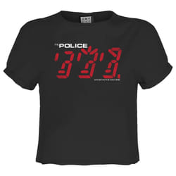 Amplified Womens/Ladies Ghost In The Machine The Police Crop Top - L, Charcoal
