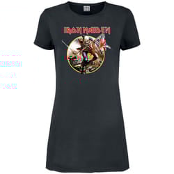 Amplified Womens/Ladies Trooper Iron Maiden T-Shirt Dress - M, Charcoal