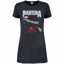Amplified Womens/Ladies Vulgar Display Of Power Pantera T-Shirt Dress - XXL, Charcoal