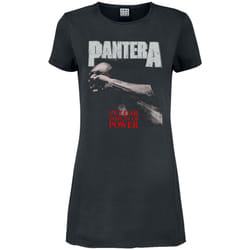 Amplified Womens/Ladies Vulgar Display Of Power Pantera T-Shirt Dress - XXL, Charcoal