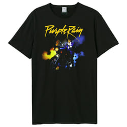 Amplified Unisex Adult Purple Rain Motorcycle Prince T-Shirt - XS, Black