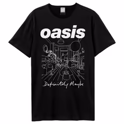 Amplified Unisex Adult Definitely Maybe Oasis T-Shirt - XS, Black
