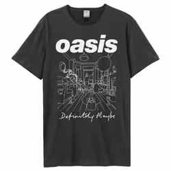 Amplified Unisex Adult Definitely Maybe Oasis T-Shirt - XS, Charcoal