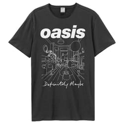 Amplified Unisex Adult Definitely Maybe Oasis T-Shirt - XS, Charcoal