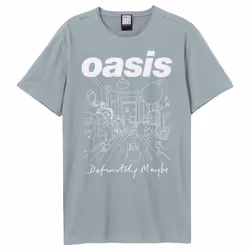 Amplified Unisex Adult Definitely Maybe Oasis T-Shirt - XS, Strange Blue