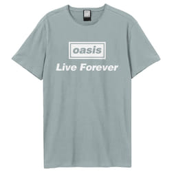 Amplified Unisex Adult Live Forever Oasis T-Shirt - XS, Strange Blue
