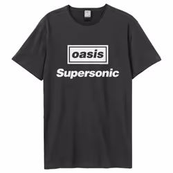 Amplified Unisex Adult Supersonic Oasis T-Shirt - XS, Charcoal