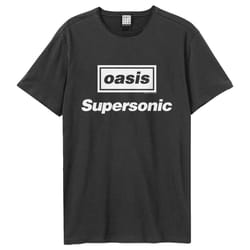 Amplified Unisex Adult Supersonic Oasis T-Shirt - XS, Charcoal