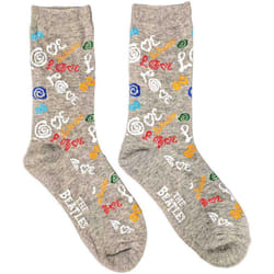 The Beatles Womens/Ladies Love Socks - 4 UK-7 UK, Grey