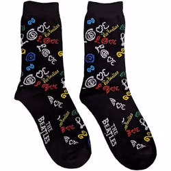 The Beatles Unisex Adult Love Socks - 7 UK-11 UK, Dark Blue