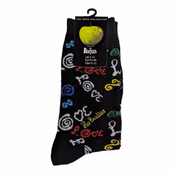 The Beatles Unisex Adult Love Socks - 7 UK-11 UK, Dark Blue