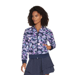 Skechers Womens/Ladies Misty Floral Reversible Jacket - L, Blue/Lavender