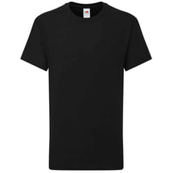Fruit of the Loom Childrens/Kids Iconic 195 Premium T-Shirt - 12-13 Years, Black