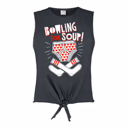 Amplified Womens/Ladies Pants And Socks Bowling For Soup Sleeveless Tank Top - XS, Charcoal