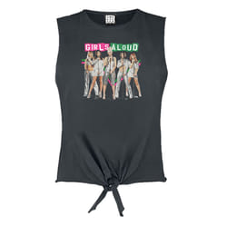 Amplified Womens/Ladies Split Colour Girls Aloud Sleeveless Tank Top - XL, Charcoal