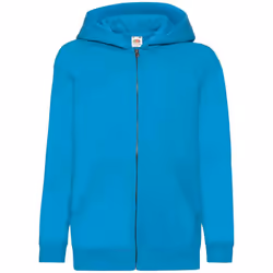 Fruit Of The Loom Childrens/Kids Hooded Sweatshirt - 7-8 Years, Azure