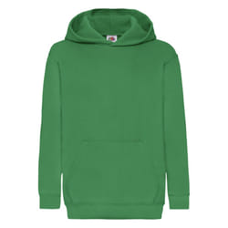 Fruit of the Loom Childrens/Kids Classic Hooded Sweatshirt - 12-13 Years, Kelly Green