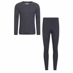 Mountain Warehouse Mens Talus Thermal Base Layer Set - XL, Charcoal