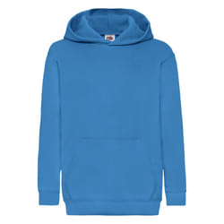 Fruit of the Loom Childrens/Kids Classic Hooded Sweatshirt - 12-13 Years, Azure