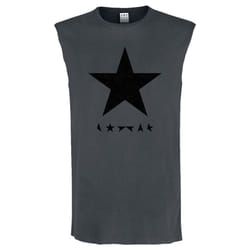 Amplified Unisex Adult Black Star David Bowie Tank Top - XS, Charcoal