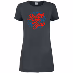 Amplified Womens/Ladies Swirly Bowling For Soup T-Shirt Dress - M, Charcoal
