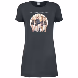 Amplified Womens/Ladies Solar Photo Girls Aloud T-Shirt Dress - M, Charcoal