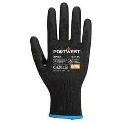 Portwest Unisex Adult AP34 - LR15 Touch Screen Nitrile Foam Safety Gloves (Pack of 12) - 10, Black